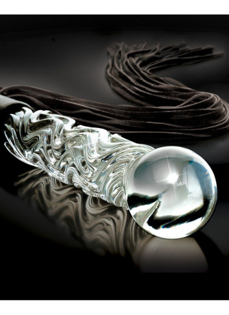 Hand Blown Glass Whip